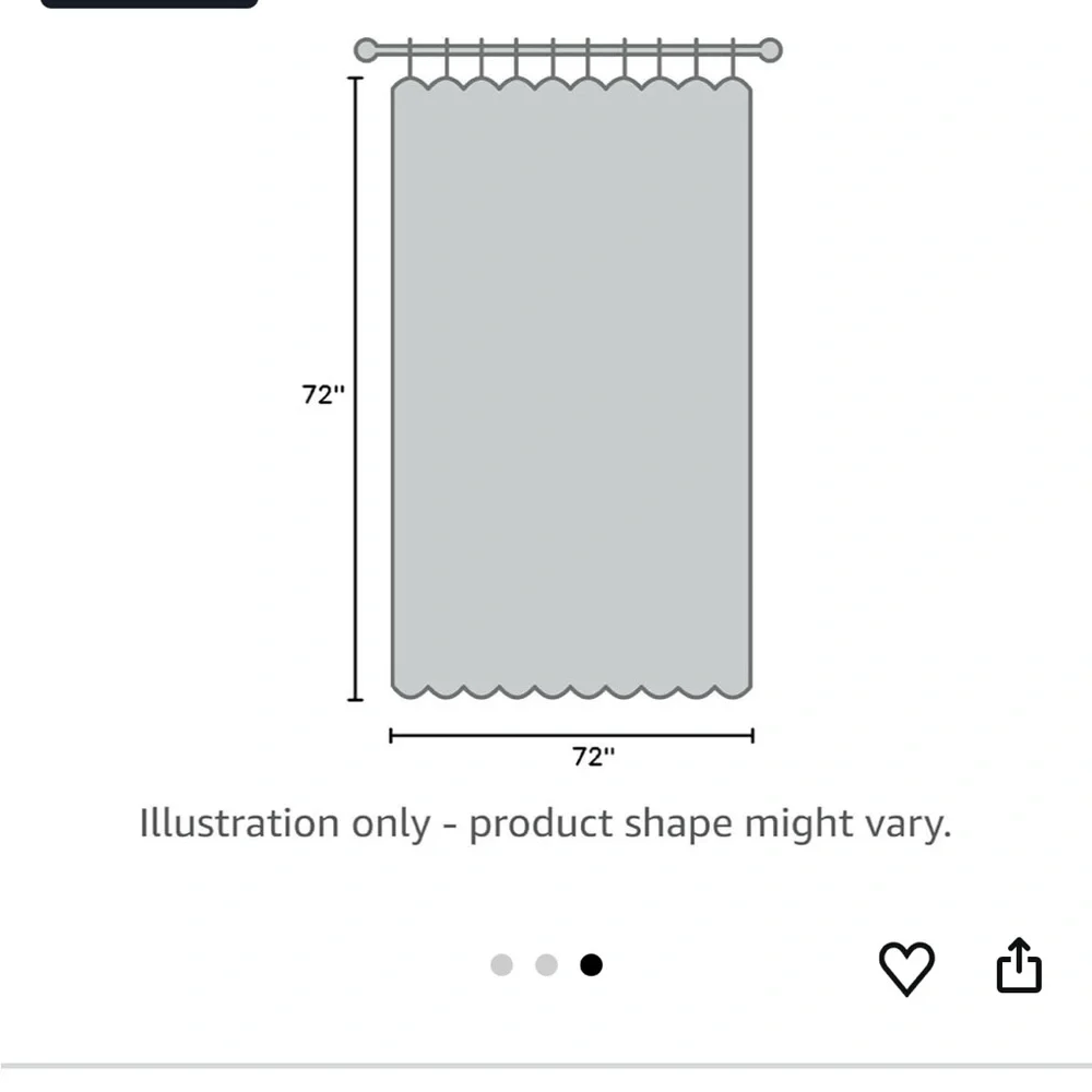 IDesign Fabric Shower Curtain